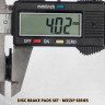 Тормозные колодки дисковые DBP-23B 18.4 мм полуметаллические для ZOOM